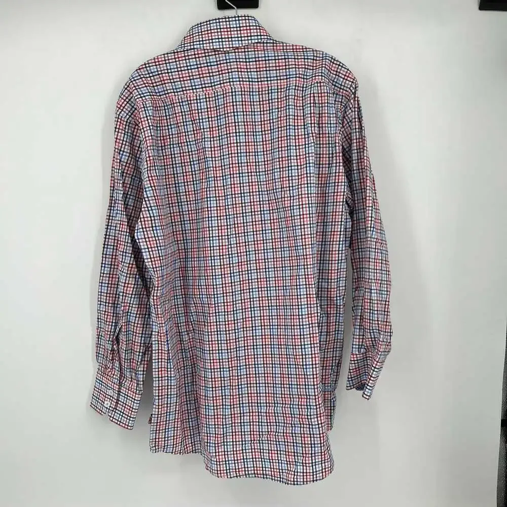 English Laundry Red/Blue Plaid Button-Up Shirt | Men’s Size 32